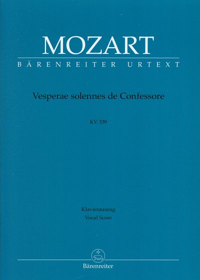 W.A. Mozart: Vesperae solennes de Confess, 4GesGchOrchO (KA)