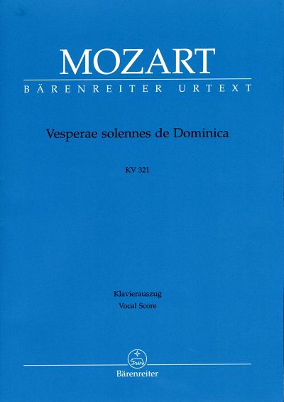 W.A. Mozart: Vesperae solennes de Dominic, 4GesGchOrchO (KA)