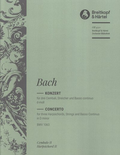 J.S. Bach: Cembalokonzert d-Moll BWV 106, 3CembStrBc (Cemb2)