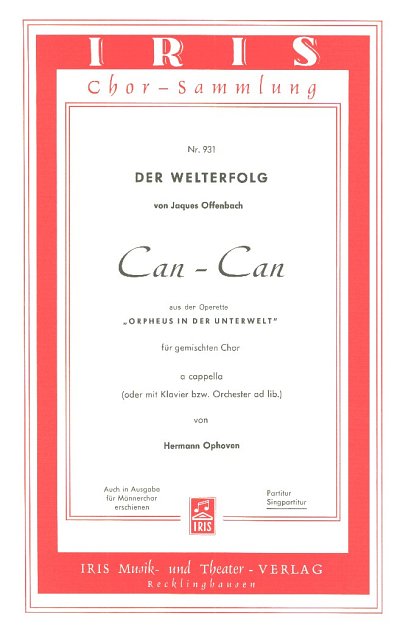J. Offenbach: Can Can (Aus Orpheus In Der Unterwelt)
