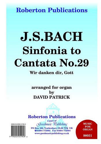 J.S. Bach: Sinfonia To Cantata No.29 'Wir Danken Dir, G, Org