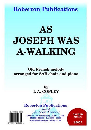 As Joseph Was A-Walking