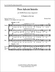 Two Advent Introits, Gch;Klav (Chpa)