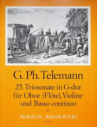 G.P. Telemann: 25. Triosonate in G-dur TWV 4, ObVlBc (Pa+St)