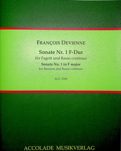 F. Devienne: Sonate Nr. 1 F-Dur, FagBc (KA2St)
