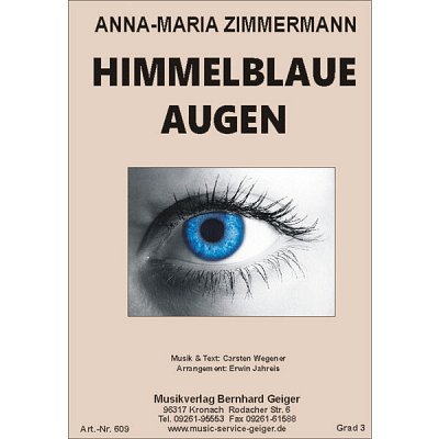 A. Zimmermann: Himmelblaue Augen, Blaso (Dir+St)