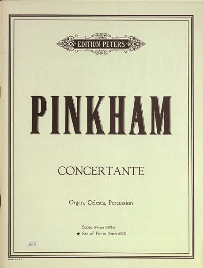 D. Pinkham: Concertante