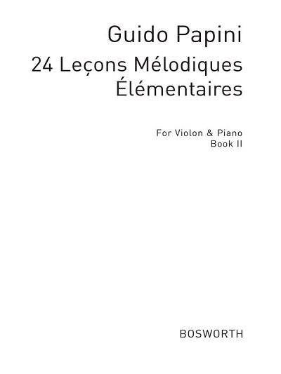 G. Papini: 24 Elementary Studies for Violin and Piano op. 68/2