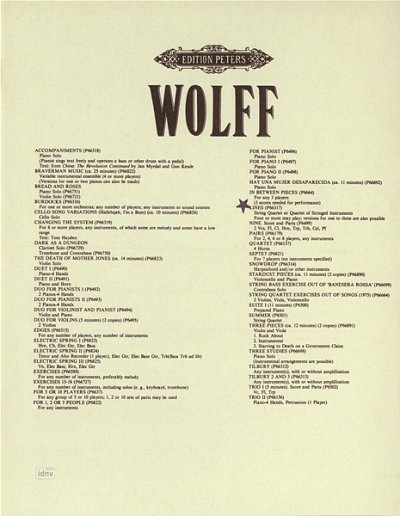 C. Wolff: Lines