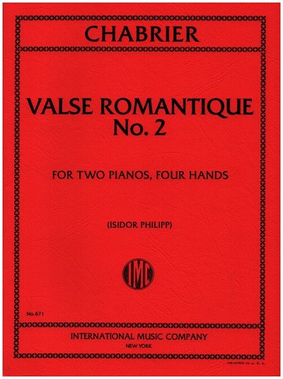 E. Chabrier: Valzer Romantico N. 2, 2Klav