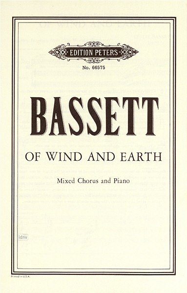 L. Bassett: Of Winds and Earth (1973)