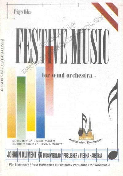 F. Hidas: Festive Music, Blaso (Pa+St)