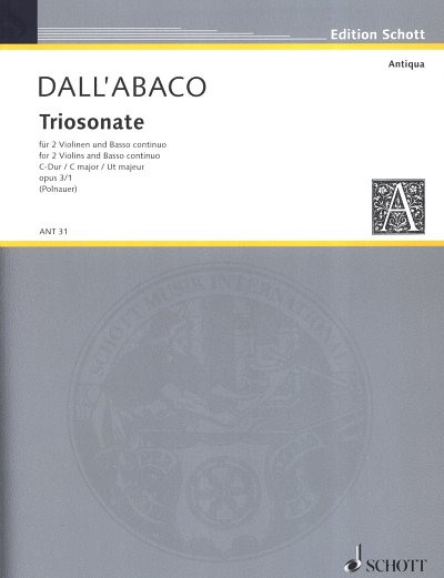 E.F. Dall'Abaco: Triosonate C-Dur op. 3/1 , 2VlBc