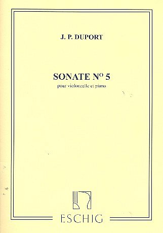 J. Duport: Sonate N 5 Violoncelle/Piano  (Part.)
