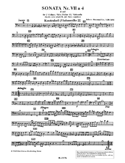J. Rosenmüller: Sonata 7 d-Moll a 4