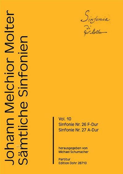 J.M. Molter: Sinfonien Nr. 26 & 27 (Part.)