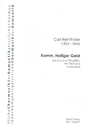 C.M. Reinthaler: Komm, Heiliger Geist, GCh4 (Chpa)