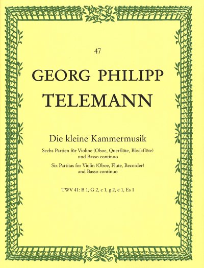 G.P. Telemann: Die kleine Kammermusik, Vl/FlObBc (Pa+St)