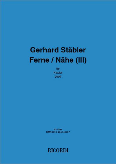 G. Stäbler: Ferne / Nähe (III), Klav