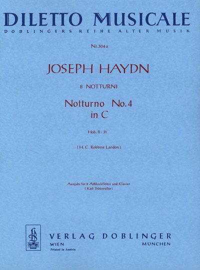 J. Haydn: Notturno Nr. 4 C-Dur Hob. II:31