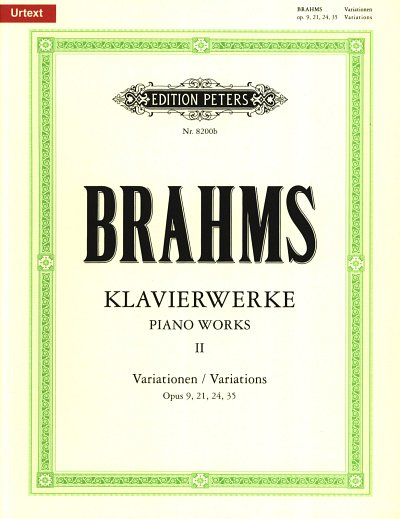 J. Brahms: Klavierwerke 2 - Variationen, Klav