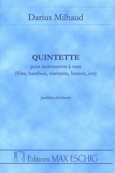 D. Milhaud: Quintett op 443, FlObKlHrFg (Part.)