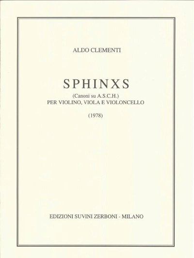 A. Clementi: Sphinxs, VlVlaVc (Part.)