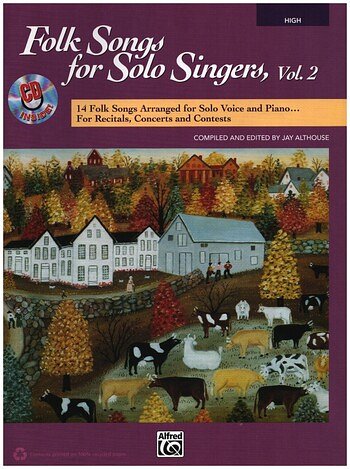 Folk Songs for Solo Singers, Vol. 2, Ges (Bu+CD)