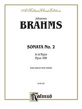 DL: J. Brahms: Brahms: Sonata in A Major, Op., VlKlav (Klavp