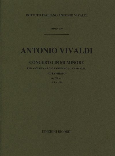 A. Vivaldi: Concerto In Mi Min. 'Il Favorito', Viol