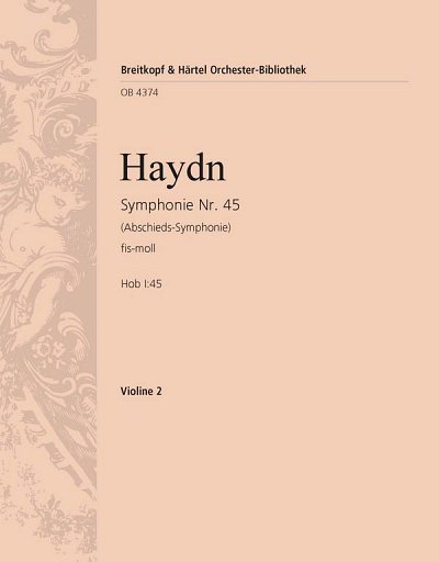 J. Haydn: Sinfonie fis-moll Hob I: 45, Sinfo (Vl2)