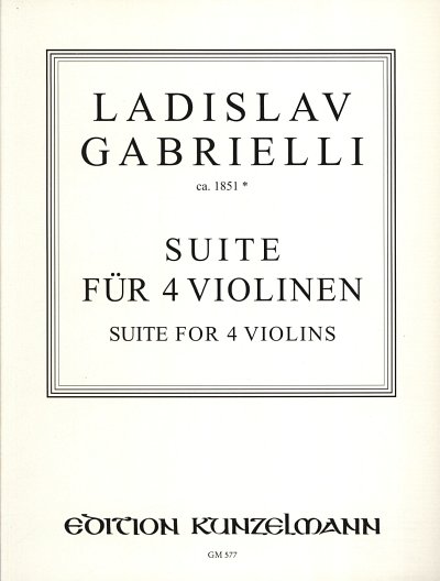 L. Gabrielli: Suite für 4 Violinen (Stsatz)