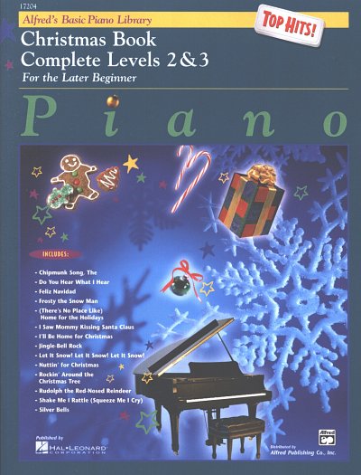 Christmas Book Piano - Complete Level 2 + 3 Alfred's Basic P