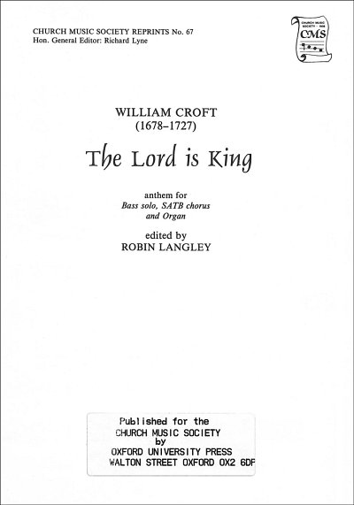 W. Croft: The Lord is King