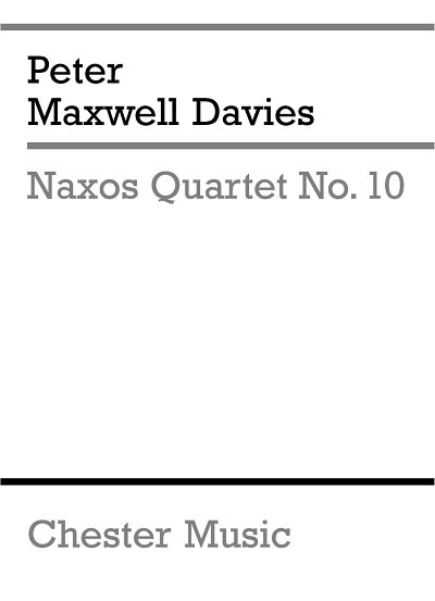 Naxos Quartet No.10 (Parts)