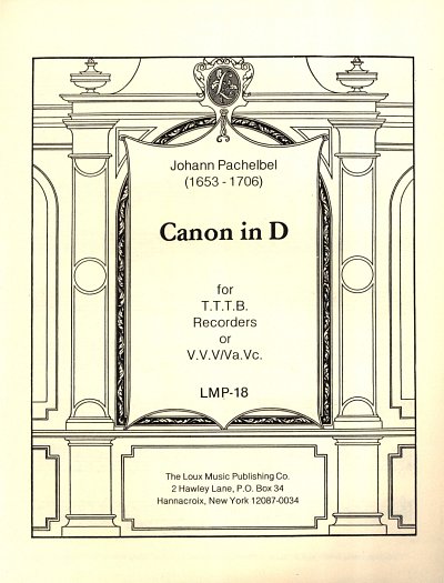 J. Pachelbel: Canon In D (Pa+St)