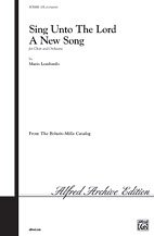 Mario Lombardo: Sing Unto the Lord a New Song (from  Three Psalms ) SATB