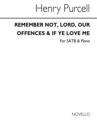 H. Purcell: Remember Not Lord Our Offences/H, GchKlav (Chpa)