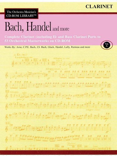 Bach, Handel and More - Volume 10-Clarinet, Klar (CD-ROM)