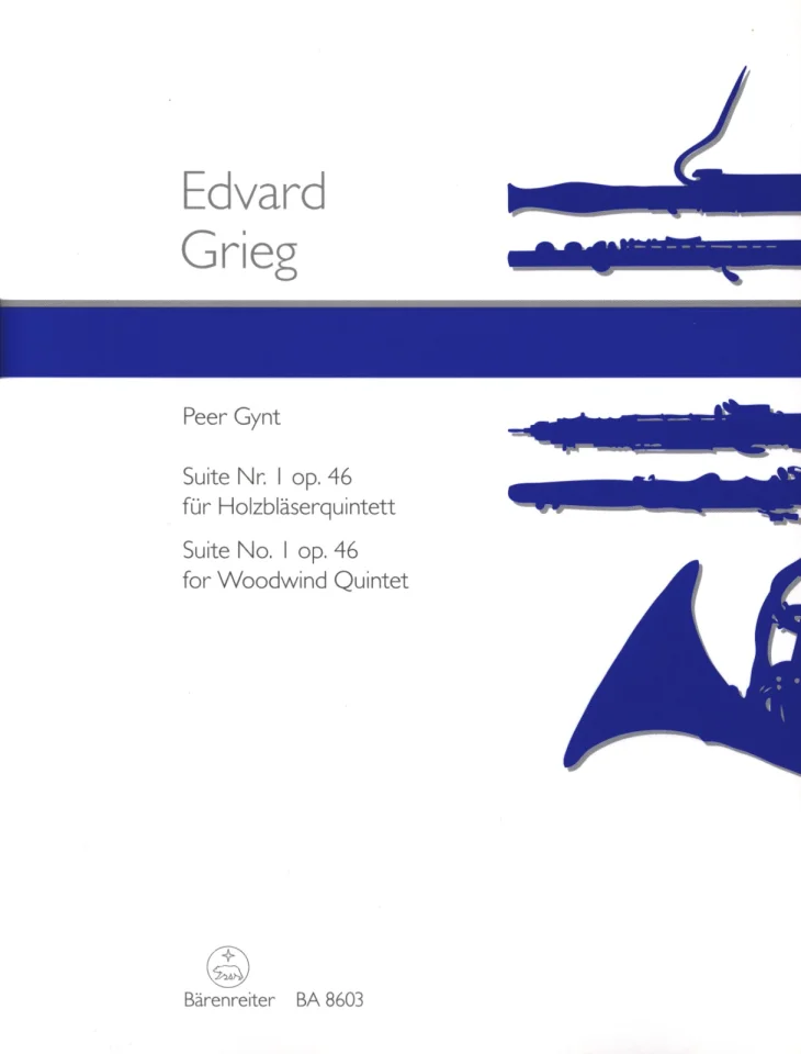 E. Grieg: Peer Gynt Suite Nr. 1 op. 46, FlObKlHrFg (Pa+St) (0)
