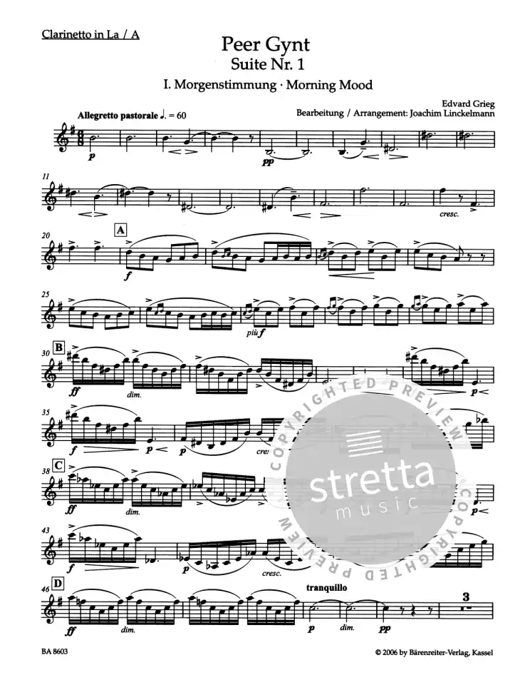 E. Grieg: Peer Gynt Suite Nr. 1 op. 46, FlObKlHrFg (Pa+St) (2)