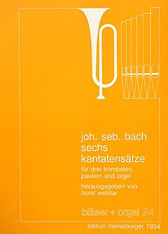 J.S. Bach: 6 Kantatensätze für 3 Trompeten, (Part.)