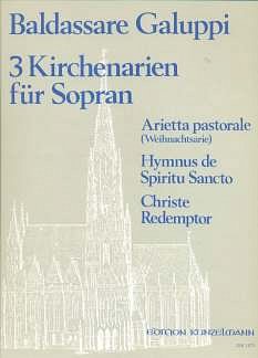 B. Galuppi: 3 Kirchenarien für Sopran (PartStsatz)