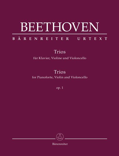 L. v. Beethoven: Trios op. 1, VlVcKlv (Klavpa2Solo)