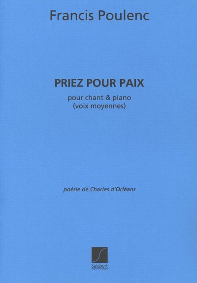 F. Poulenc: Priez pour paix , GesKlav (Part.)