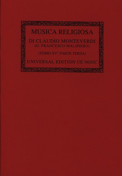 C. Monteverdi: Musica Religiosa II 15/3 (Part.)