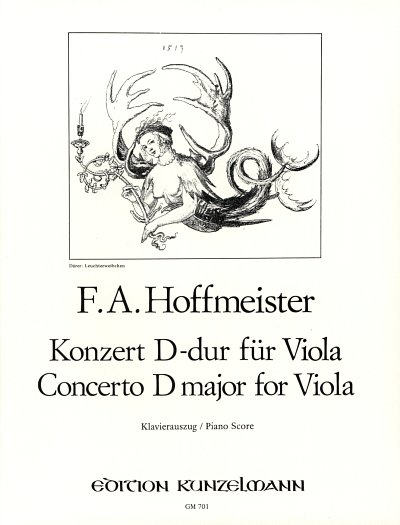 F.A. Hoffmeister: Konzert für Viola D-Dur, VaKlv (KASt)