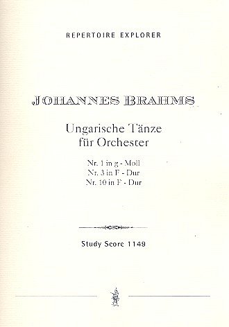 J. Brahms: 3 ungarische Tänze für Orchester