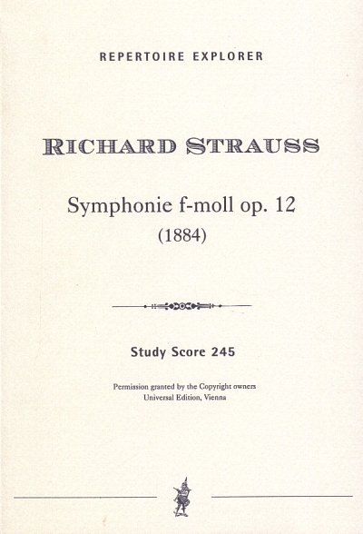 R. Strauss: Sinfonie f-Moll op. 12, Sinfo (Stp)