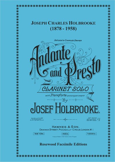 H.J. (1878-1958): Andante & presto op. 6 No. 2, KlarKlav